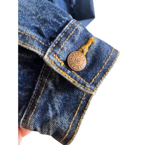 Bill Blass Denim Jacket L Jean Retro Western Boho Cowgirl Concert Neutral 80s - Picture 4 of 11